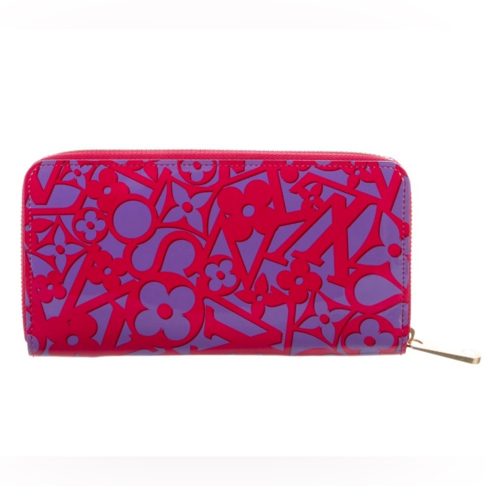 Louis Vuitton LE 2013 Zippy Wallet in fun print & colors  - Rose Indian Vernis
